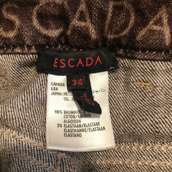 Escada cropped ankle jeans size 34-US 2 - Picture 9 of 12
